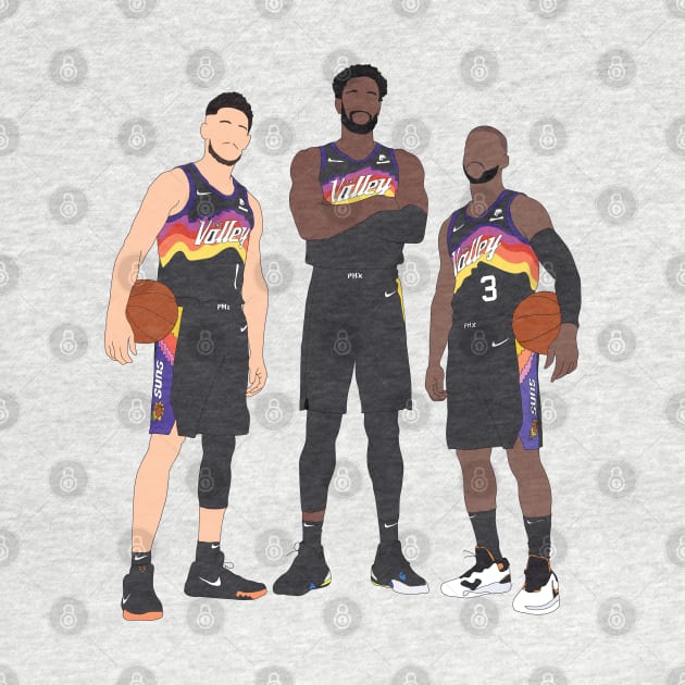 Devin Booker/Chris Paul/Deandre Ayton Phoenix Suns by xavierjfong